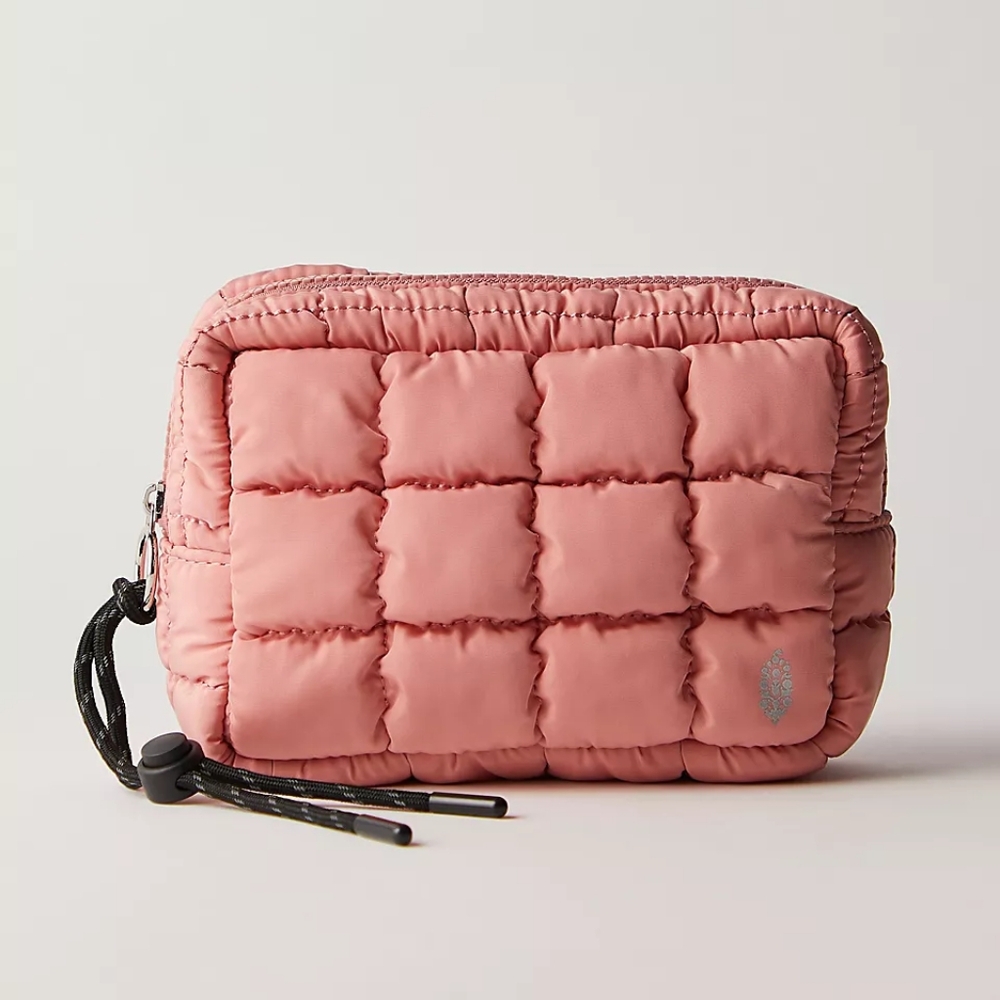 NEW Free people Quilted Mini Case (Ballet Slipper, Pink)